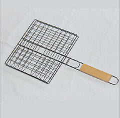 Folding Barbecue Grill Basket closed