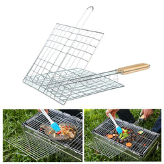 Folding Barbecue Grill Basket