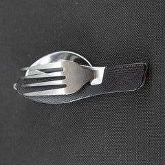 4 in 1 Multi-Function Folding Cutlery black