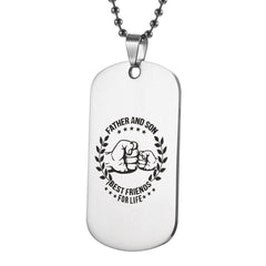 father and son dog tag 